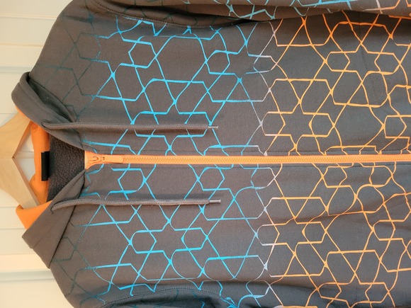 Amplify Men's Striped Zip Hoodie - Picture 2 of 4